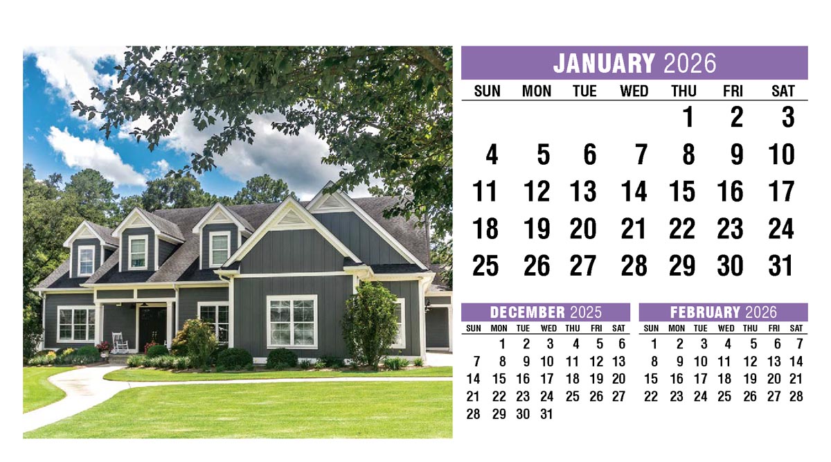 Galleria Homes Promotional Desk Calendar- 2026